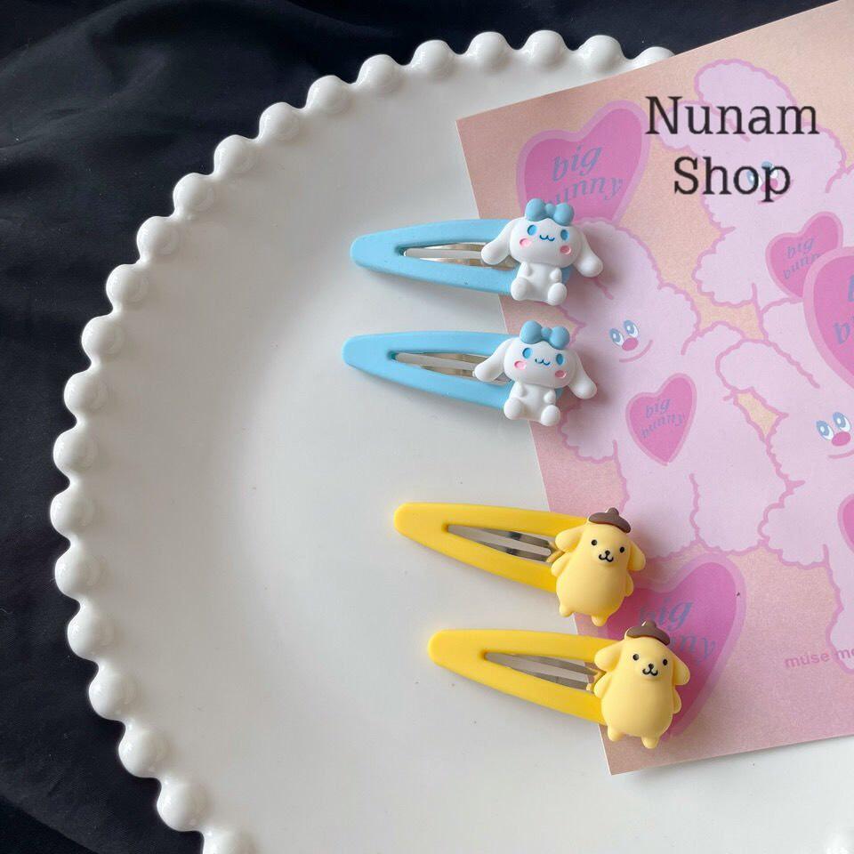 Set 2 cây kẹp tóc nhân vật san.rio ngộ nghĩnh siêu hot, kẹp tóc cute hàn quốc Nunam shop