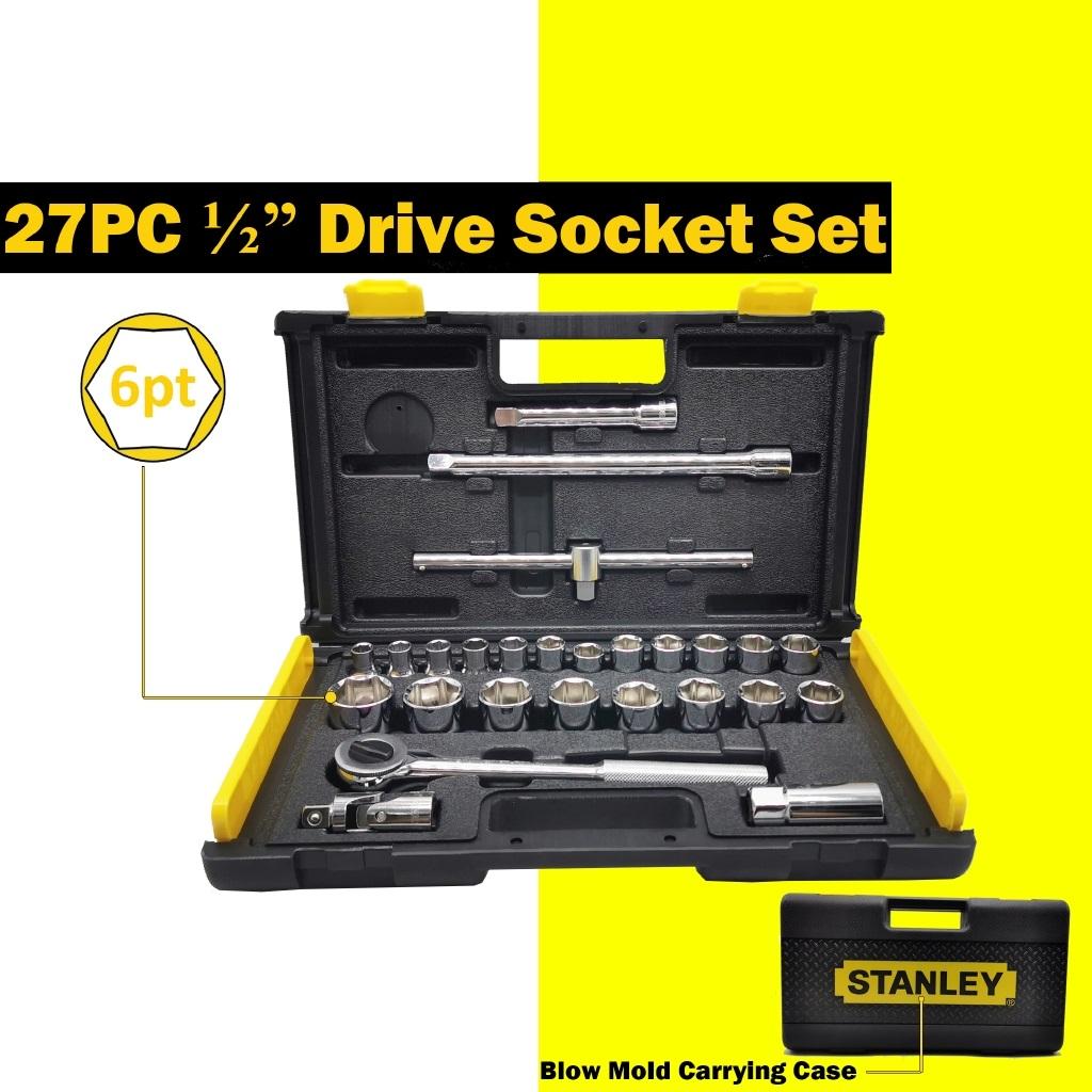 BỘ ĐẦU TUÝP 1/2 INCH 27 CHI TIẾT STANLEY 86-477-6 - HÀNG CHÍNH HÃNG