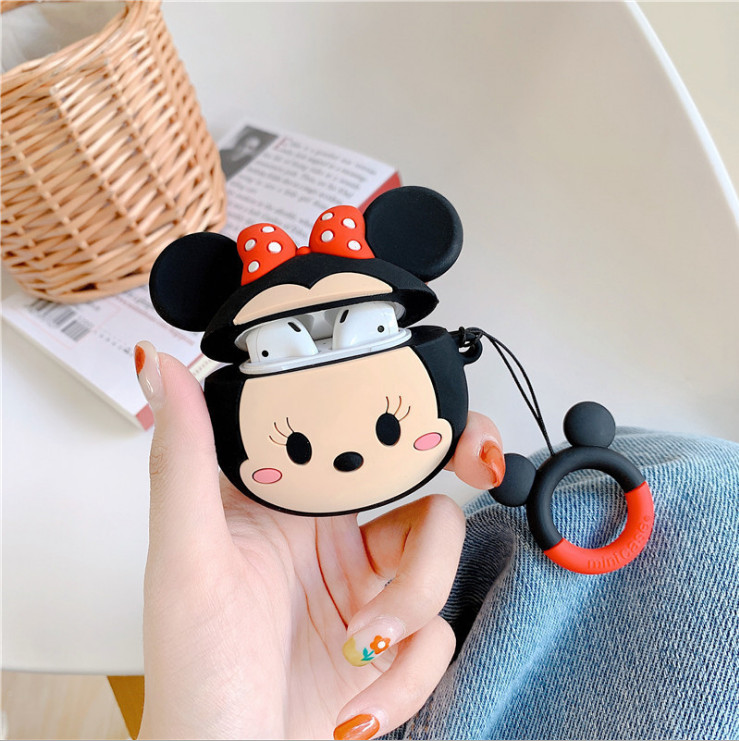 Ốp bảo vệ tai nghe Mickey dành cho case airpod 1/2/Pro chống va đập