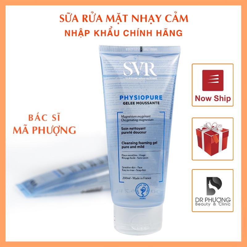 Sữa rửa mặt  SVR Physiopure Gelee moussante cho da nhạy cảm - Hàng Chính Hãng - Dược mỹ phẩm bác sĩ Mã Phượng