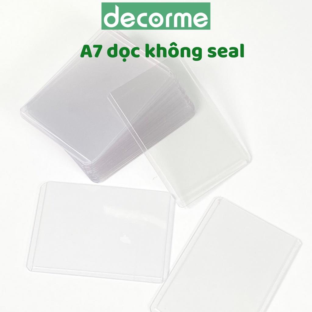Toploader DecorMe Buka kích thước A7 B8 đựng card ảnh idol Kpop, đựng card Anime - Văn phòng phẩm Decorme