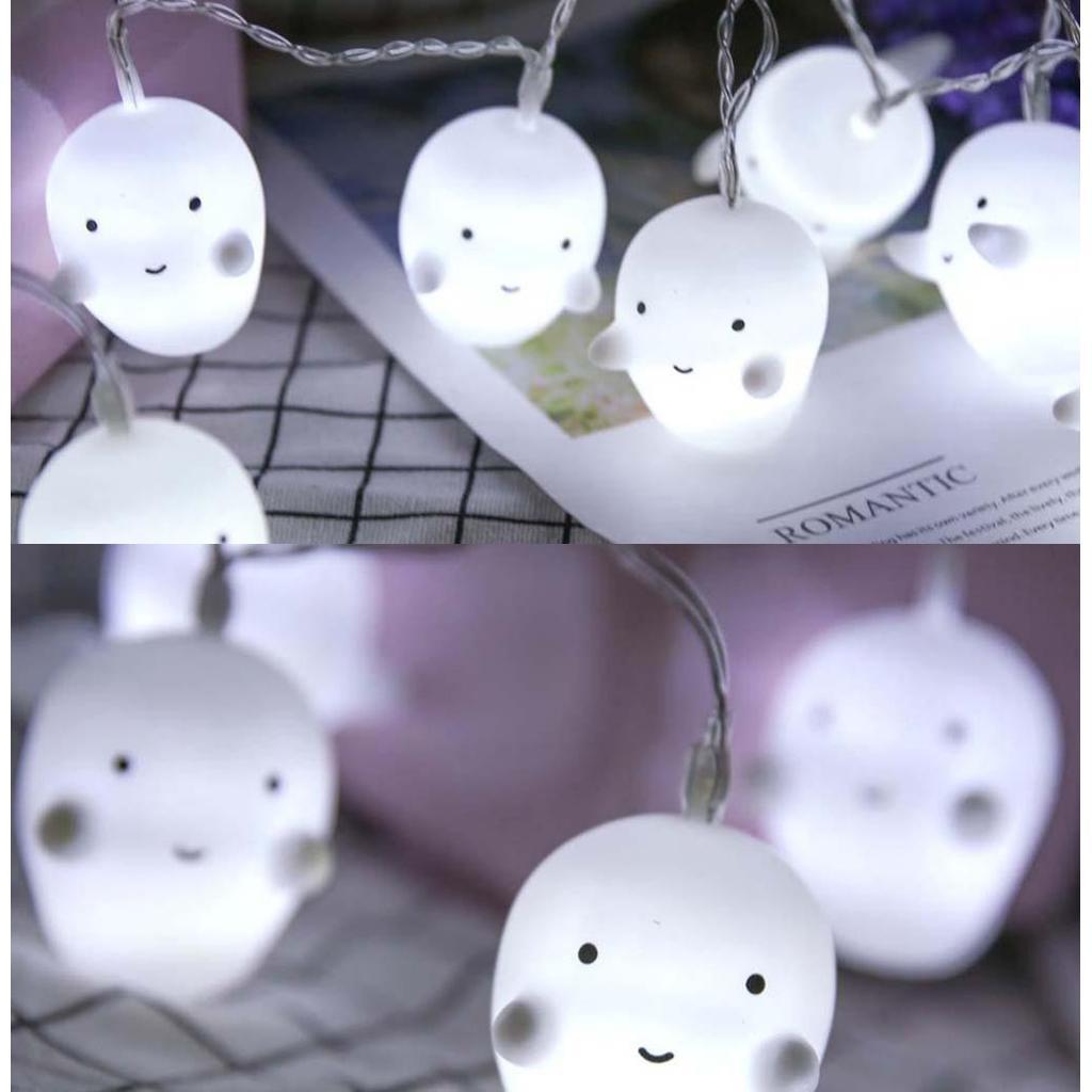 BZ987 10-LED Battery Power Ghost - shaped Fairy String Lights