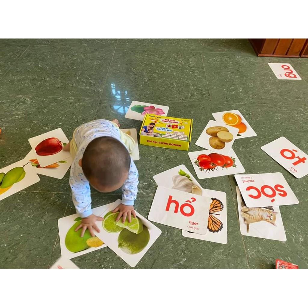 BỘ THẺ HỌC THÔNG MINH THEO PP GELDOMAN . Flash card cho bé
