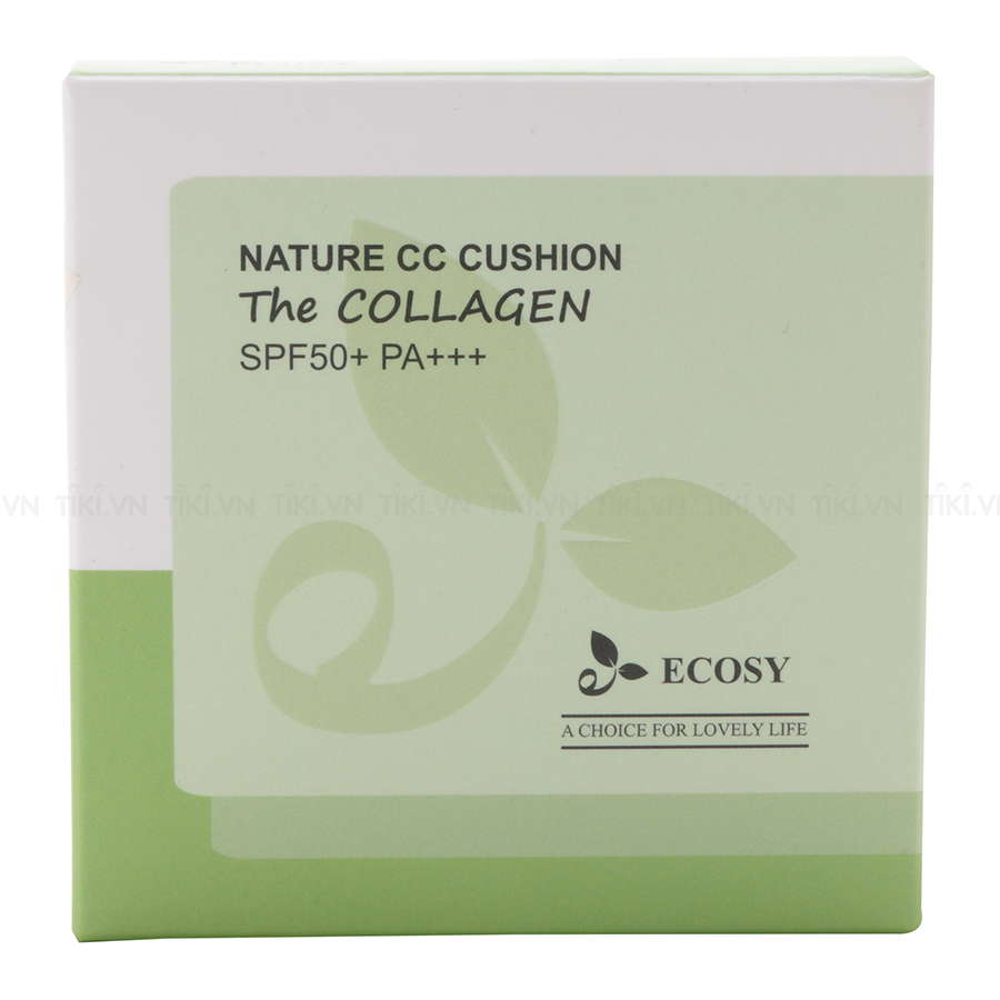 Phấn Nước Trang Điểm Chống Nắng Bổ Sung Collagen Ecosy The Collagen Spf50+/Pa+++(15G) -Số 22