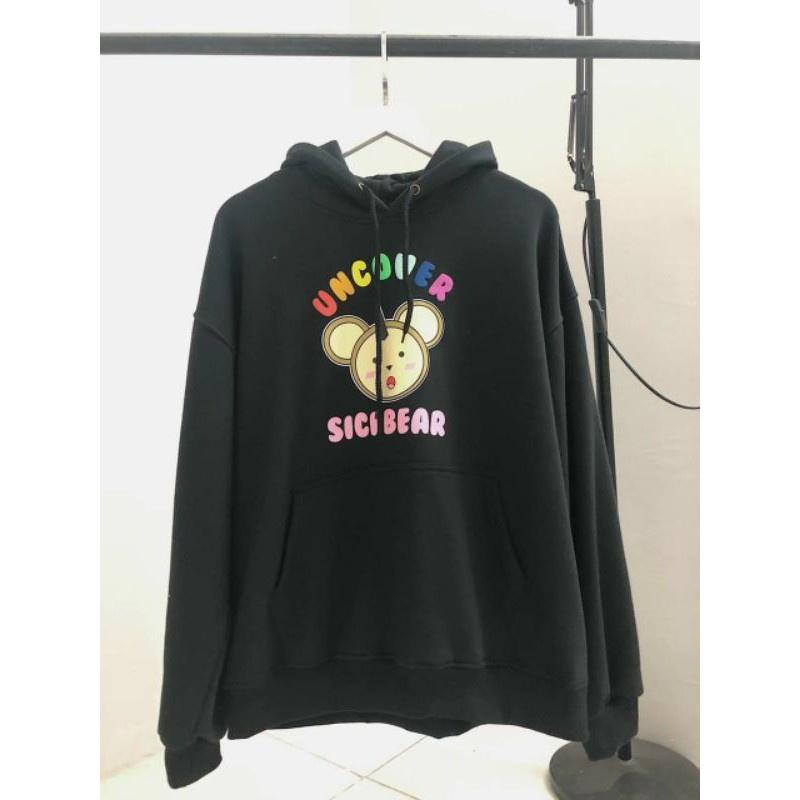 Áo hoodie nam nữ Uncover Sici Bear Unisex Form Rộng Ulzzang