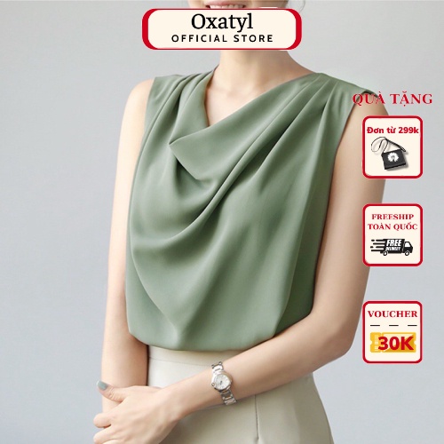 Áo Sơ MI cổ Đổ Oxatyl M234 Sang Trọng Sát Nách