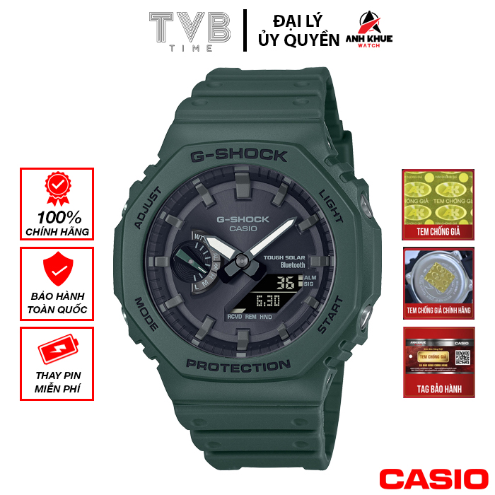 Đồng hồ nam dây nhựa Casio G-Shock chính hãng GA-B2100-3ADR
