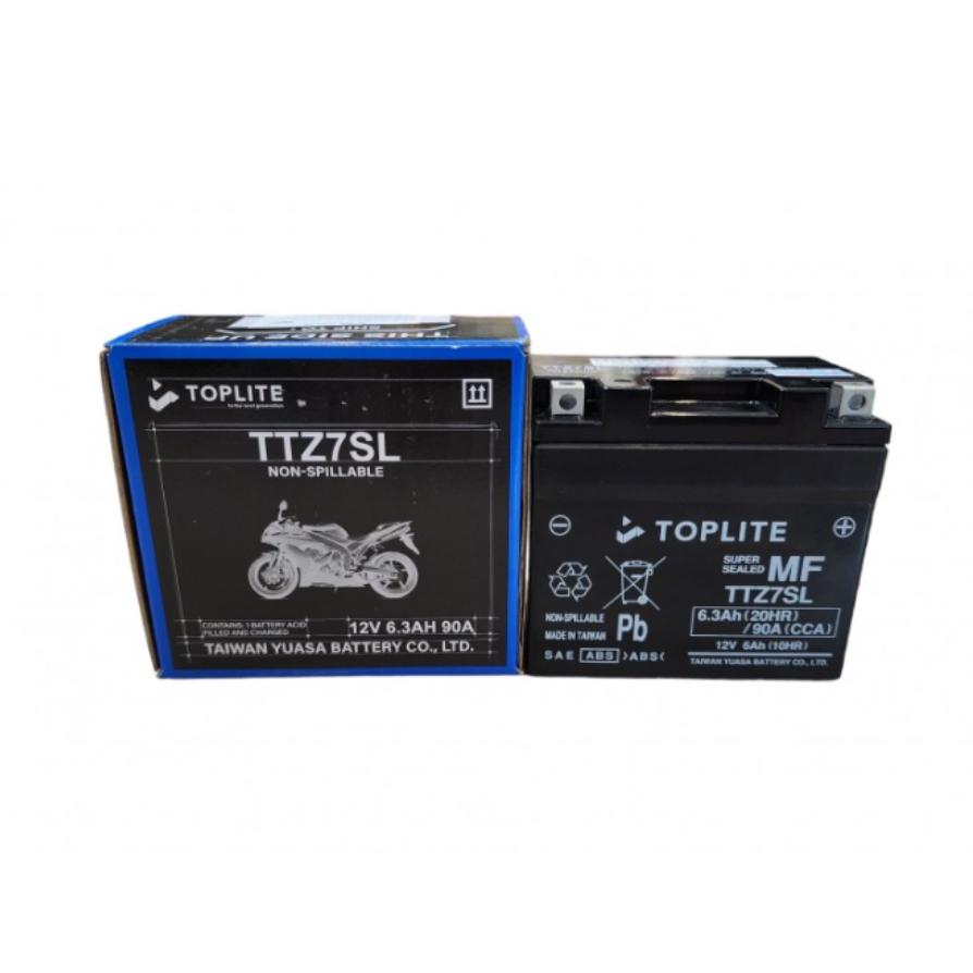 Bình Ắc quy Toplite TTZ7SL  12V 6AH, dùng cho Air blade, Click, Vision, SH Mode, PCX, Janus