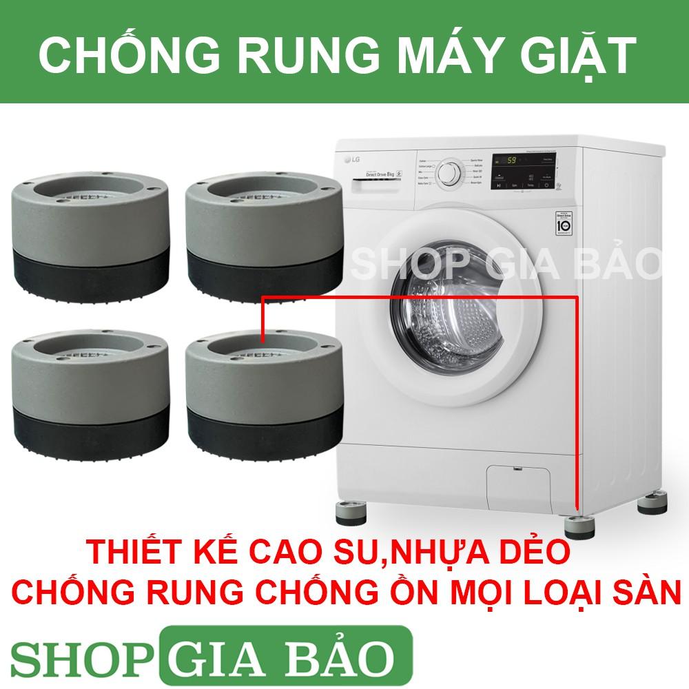 Chân Máy Giặt 4 Miếng Cao Su Cao Cấp Chống Ồn Chống Rung (LOẠI 1)