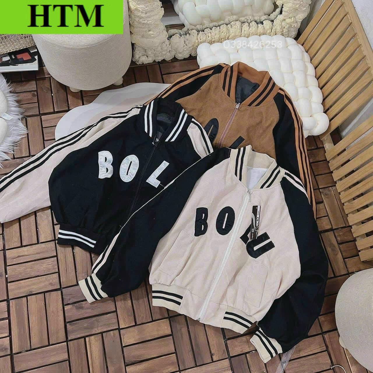 Áo Khoác Nữ Dáng Lửng Có Chất Liệu Vải Nhung 2 Lớp Dáng Form Rộng Hình Thêu Siêu Sắc Nét Áo Đẹp Hàng Hot Trend HTM FASHION