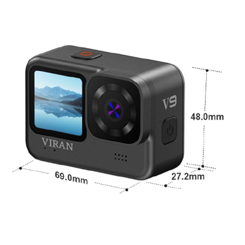 Máy ảnh hành động chống lắc 4K/60fps WiFi V9 với màn hình điều khiển từ xa Trò chơi bảo vệ rộng góc Go Drive Recorder Pro Recorder