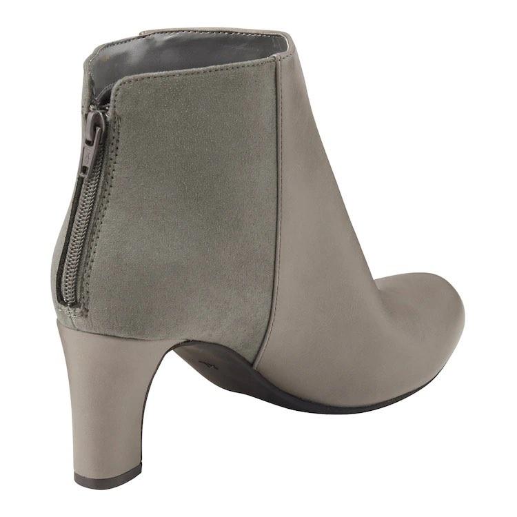 Bốt Nữ - Ankle Boot Giày bốt cổ thấp cao gót đế trụ thời trang khoá kéo vừa vặn êm chân