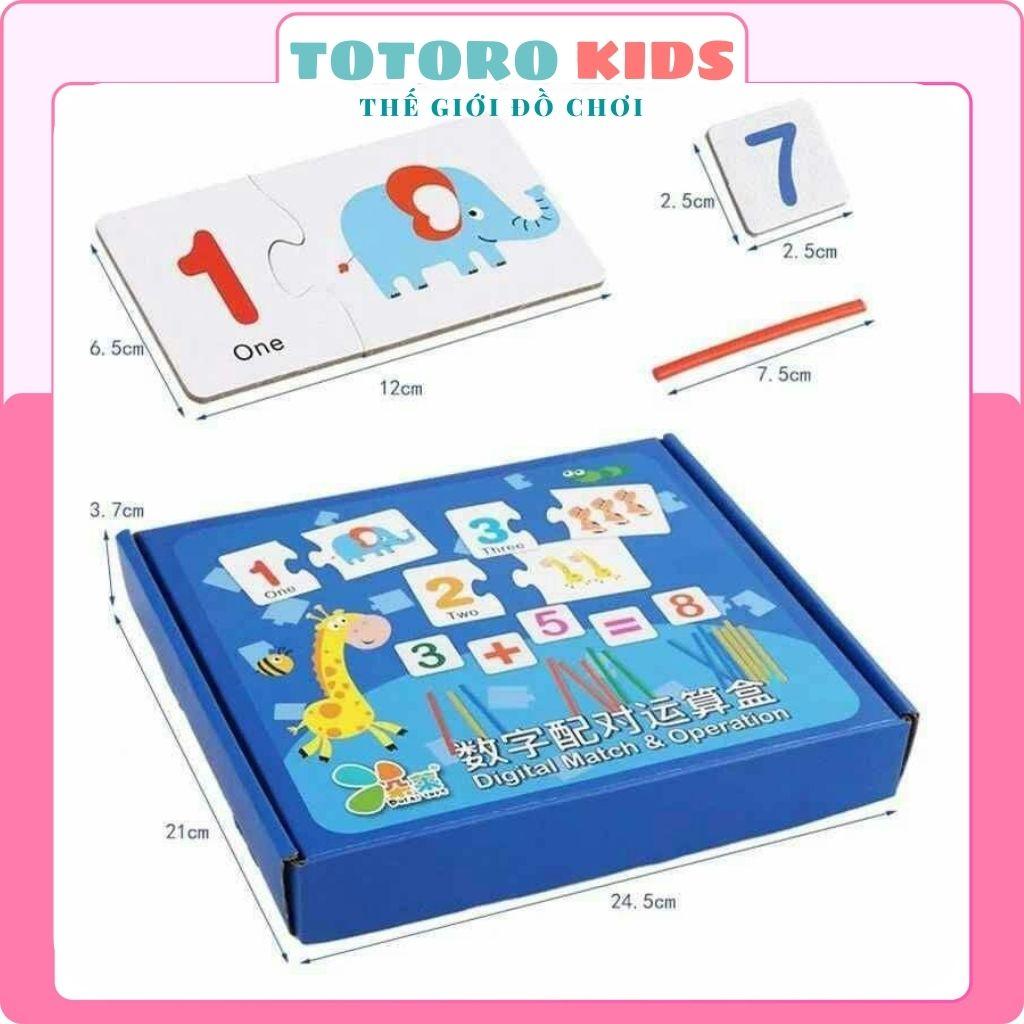 Bộ đồ chơi thẻ học toán Đa Năng Kèm Số Phép Que Tính Giúp Bé Học Toán Dễ Dàng giáo dục thông minh cho bé
