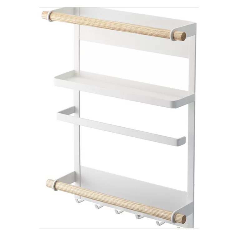 Kệ đựng đồ nhà bếp có nam châm hít tủ lạnh 34x27.5x7.5cm- màu giao ngẫu nhiên