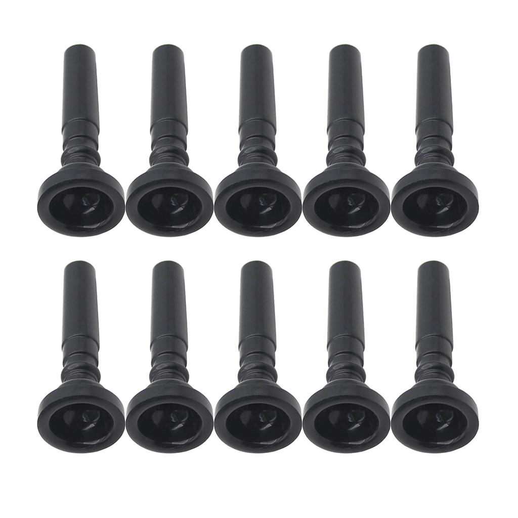 Sunnimix 10 Miếng Nhựa ABS Kèn Cơ Quan Ngôn Luận Cho Kèn Phụ Kiện Đen