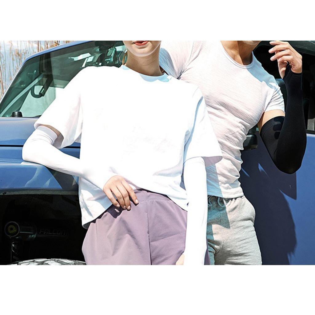 3-14pack Cooling Arm Sleeve Cycling Golfing Driving Cooler Arms Cover Fingertip