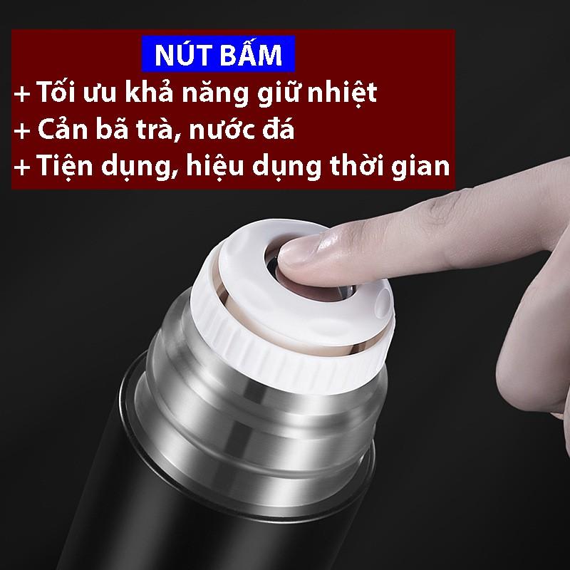 BÌNH GIỮ NHIỆT NẮP LY NÓNG LẠNH 550ML- Inox 316