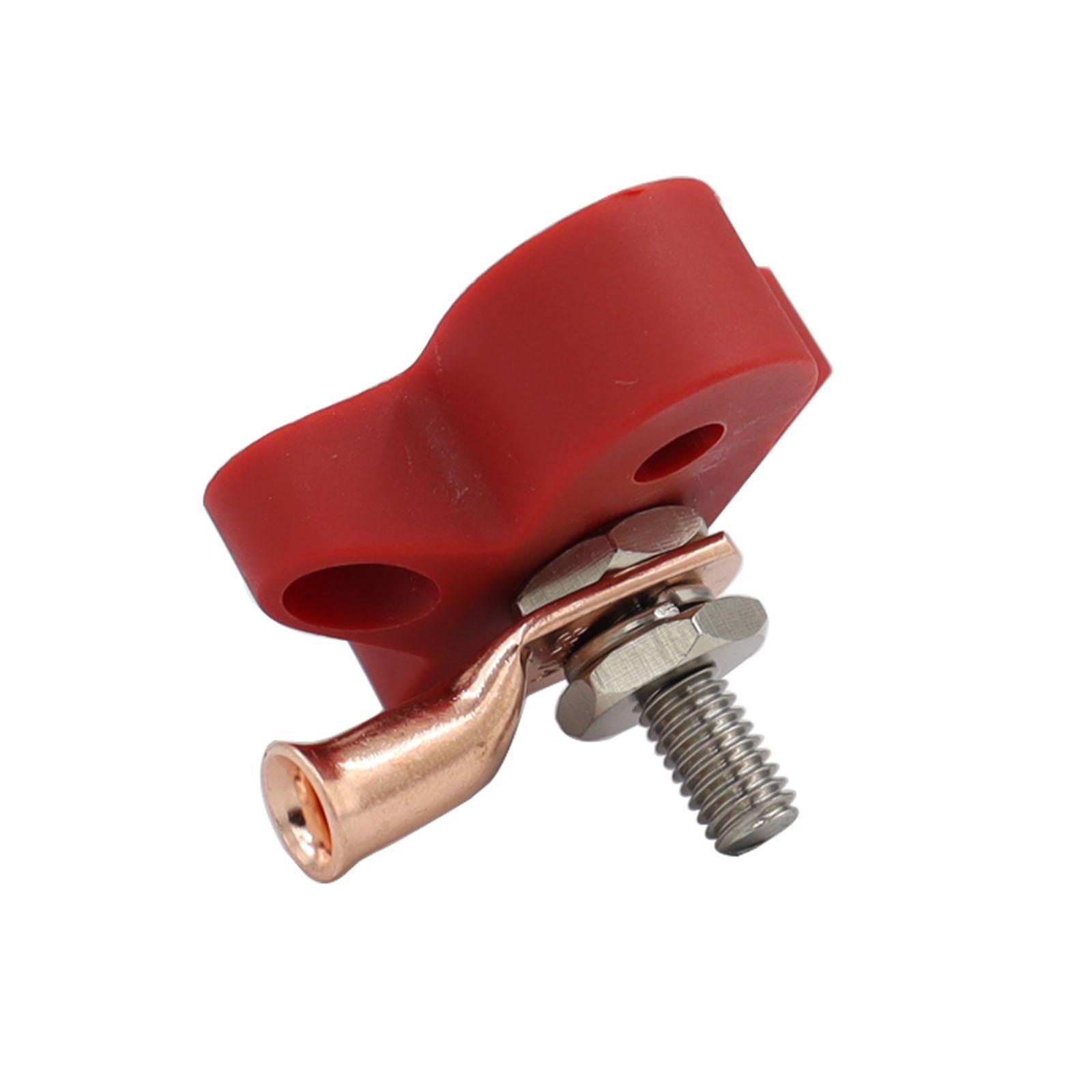 Power Distribution Terminal Block Kits 48V for Truck Car RV Red Single Stud