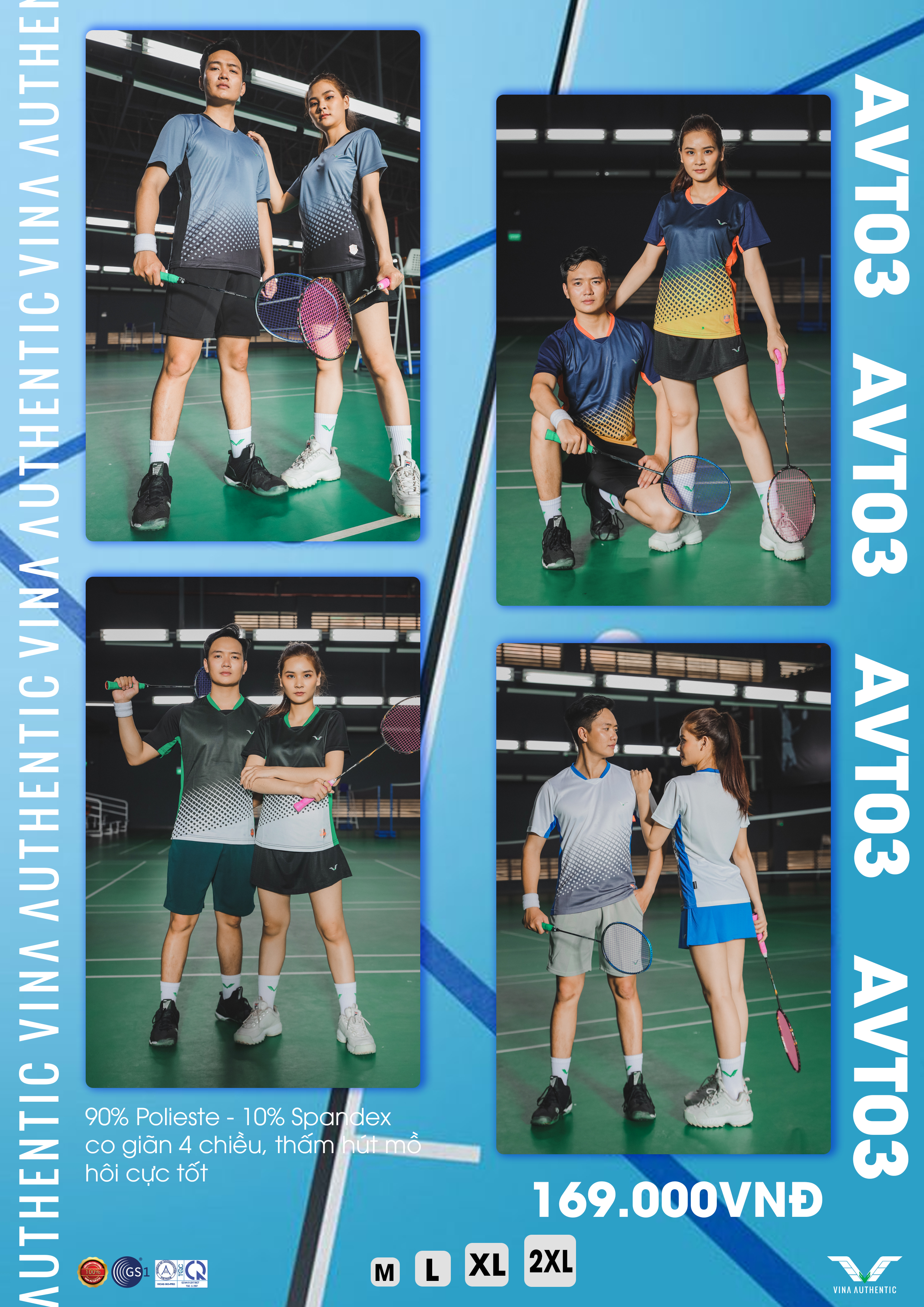 Áo COUPLE THỂ THAO CẦU LÔNG BADMINTON nam nữ, form đẹp, chất lượng, thấm hút mồ hôi