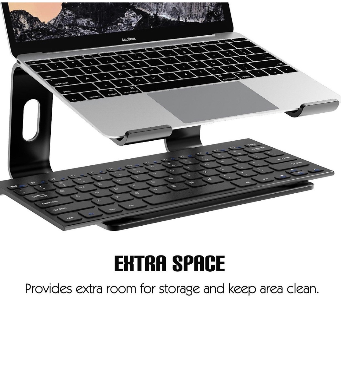 Giá đỡ nâng laptop stand hợp kim nhôm hỗ trợ tản nhiệt cho Macbook và laptop CR06 Vu Studio - Hàng chính hãng