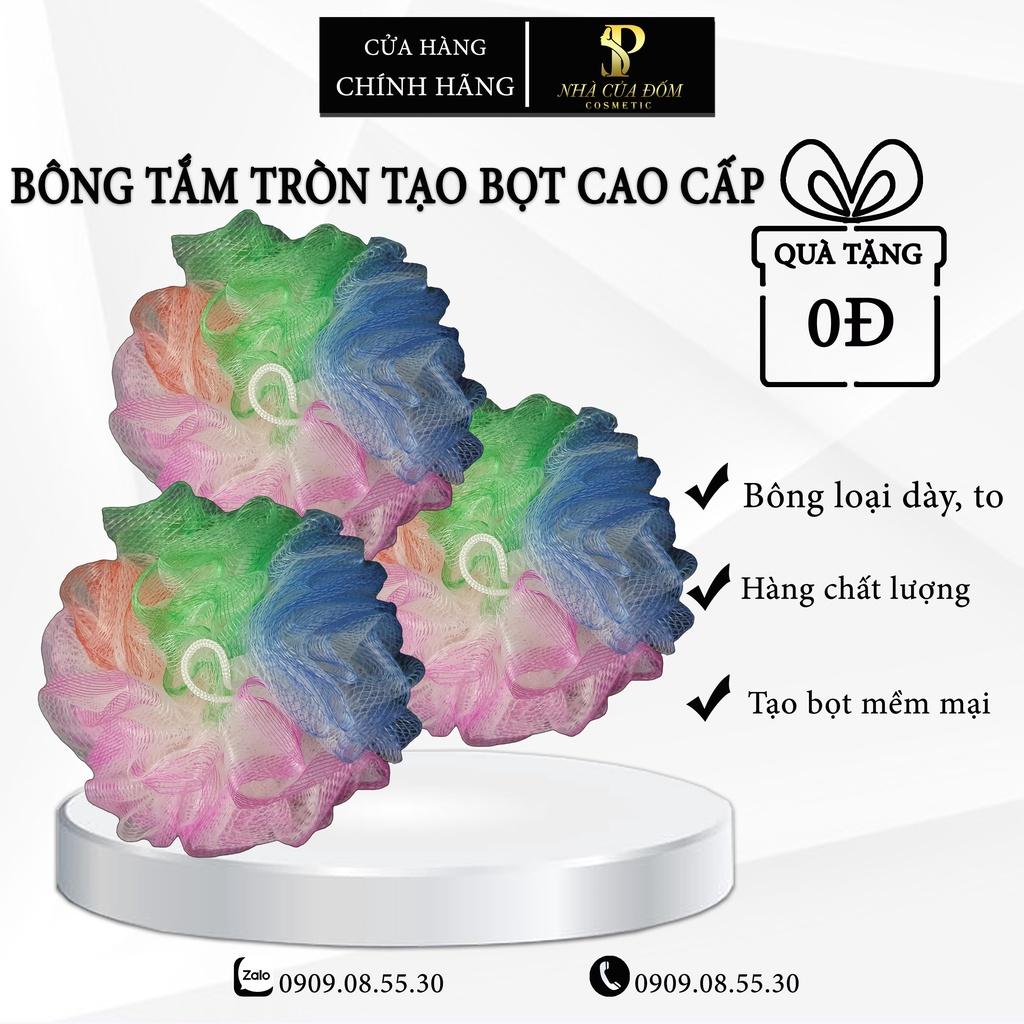 BÔNG TẮM TẠO BỌT TRÒN DÀY DẶN NHIỀU MÀU- ÊM DỊU, MỊN MÀNG