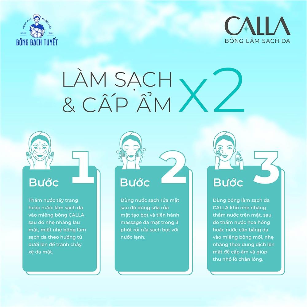 Bông tẩy trang Bông Bạch Tuyết Calla Sạch Sâu