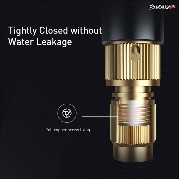 Bộ dây và vòi tăng áp lực nước dùng rửa xe, tưới cây Baseus Simple Life Car Wash Spray Nozzle - Hàng Chính Hãng