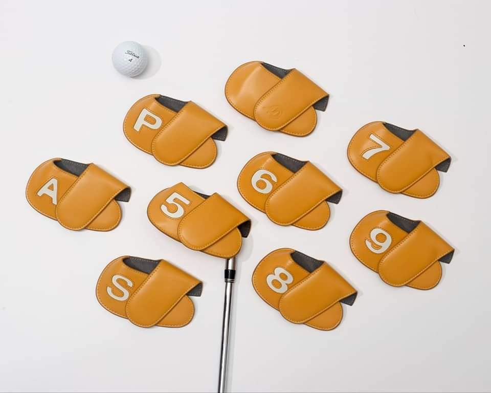 Quà Tặng Cho Golfer Bộ Bọc Đầu Gậy Golf Chất Liệu Da Thật Của Merot Hàn Quốc
