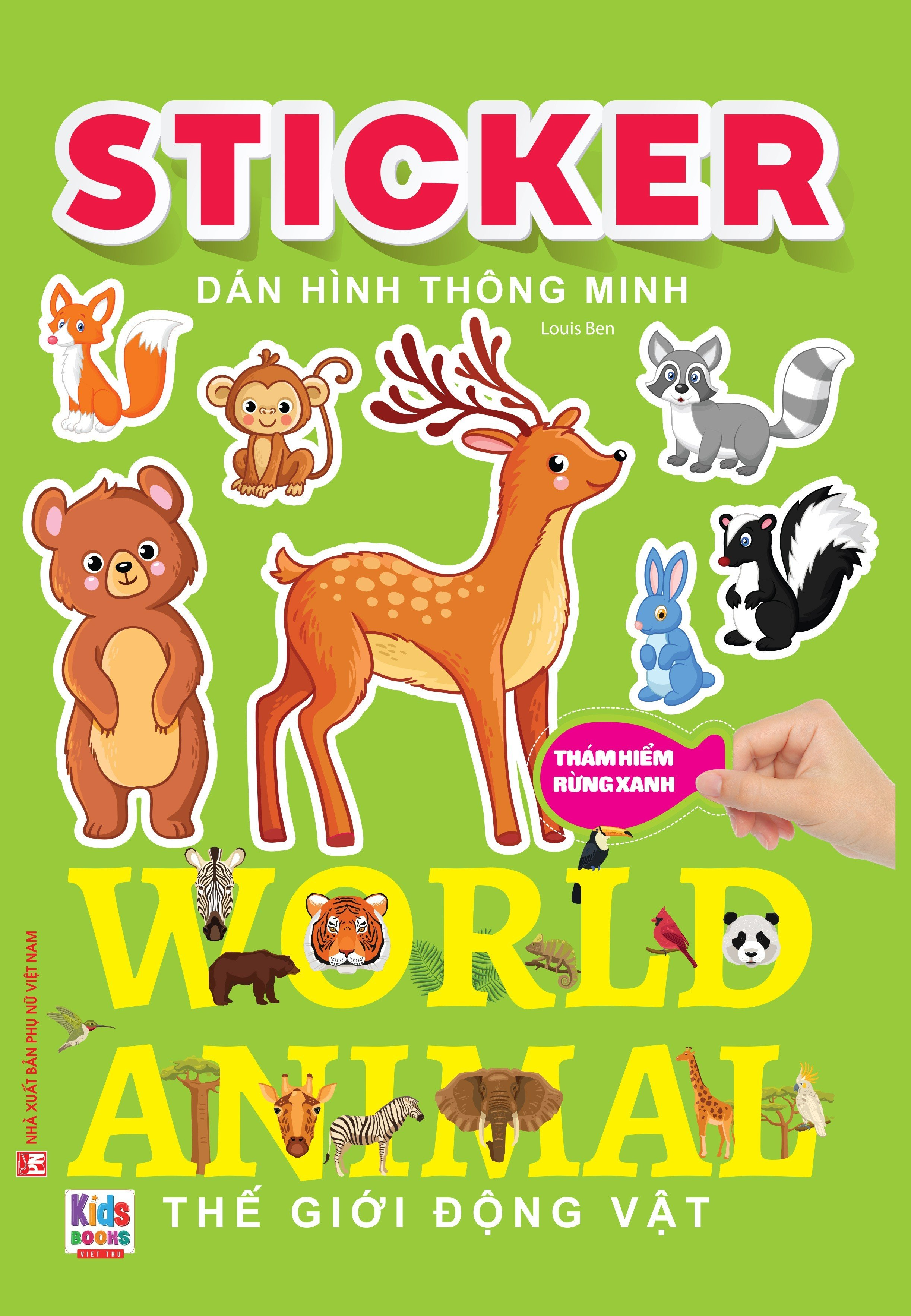 Sách - Sticker dán hình thông minh - Thám Hiểm Rừng Xanh
