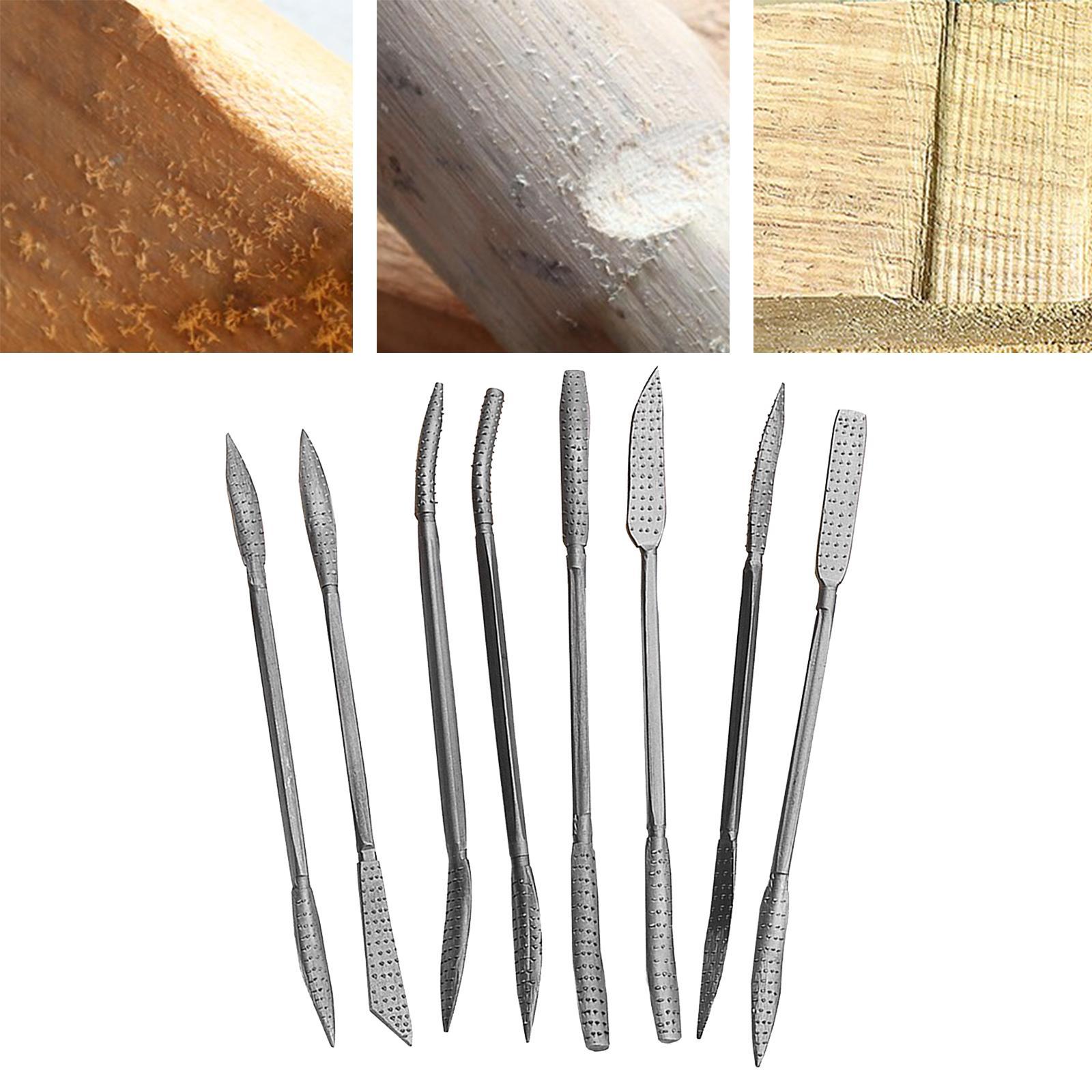 Wood Rasp File Set Riffler files Burrs for Engraving Carving Woodworking