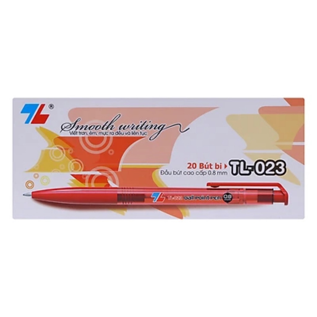 Hộp 20 cây bút bi Thiên Long TL-023 ngòi 0.8mm