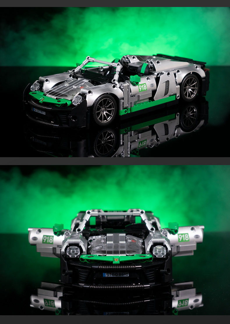 Đồ Chơi Lắp Ghép Technic Xe Đua Porche 918 Spyder Với 1016 Chi Tiết, Đồ Chơi Mô Hình Siêu Xe Porche 918, Đồ Chơi Điều Khiển Từ Xa Xe Porche 918 Spyder Tay Cầm RC - Chính Hãng BABYBOSS.