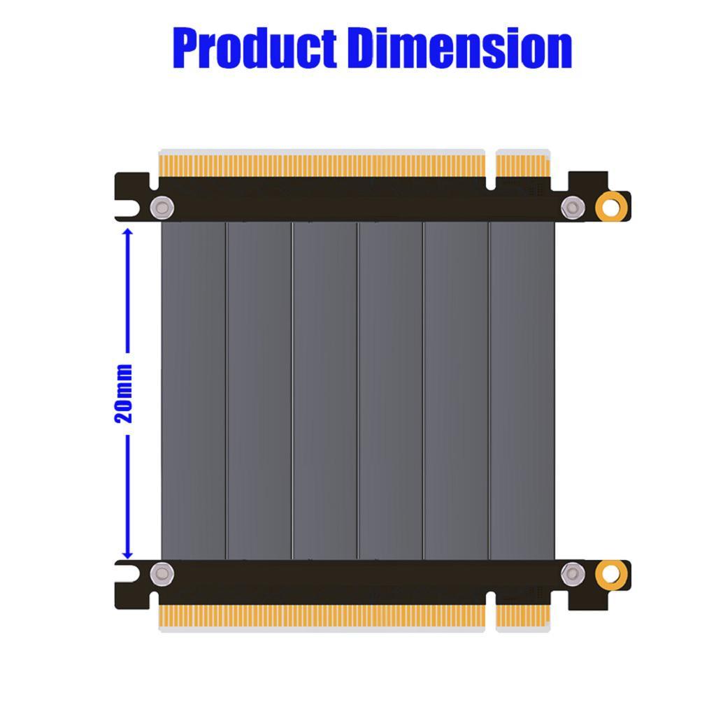 PCI-E Gen3.0 Riser Cable 16cm To 16x 20cm PCI-Express X16 Extender