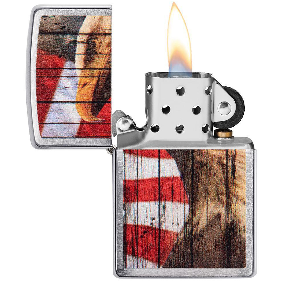 Bật Lửa Zippo 49133 – Zippo Patriotic Eagle Brushed Chrome