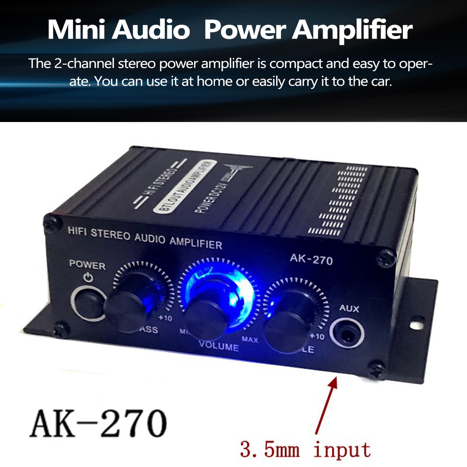 Surround Sound Mini  Sound  Amp Speaker  12V FM USB