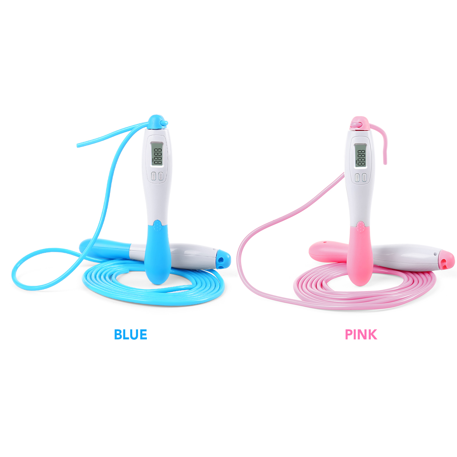 Dây nhảy thể dục kỹ thuật số với bộ đếm chính xác, Cáp điều chỉnh không rối, tay cầm ABS chống trượt
