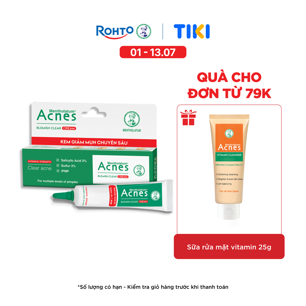 Kem chấm mụn chuyên sâu Acnes Blemish Clear Cream 10g