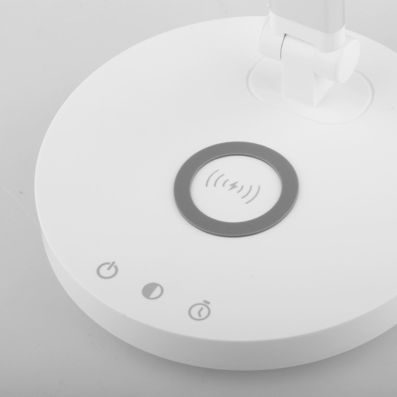 LED Desk Lamp with Wireless Charging & USB Port Touch Activated Reading Lamp