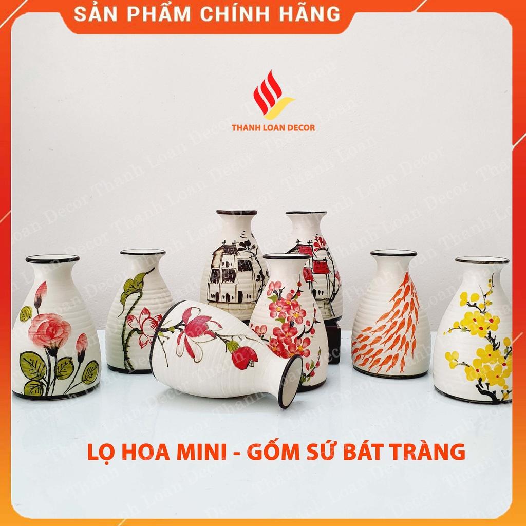 Lọ hoa mini hàng thủ công vẽ tay - Gốm sứ Bát Tràng