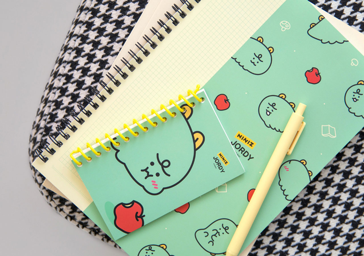 Sổ Ghi Chú Lò Xo B5 Kẻ Ô Ly Jordy KAKAO FRIENDS Chính Hãng