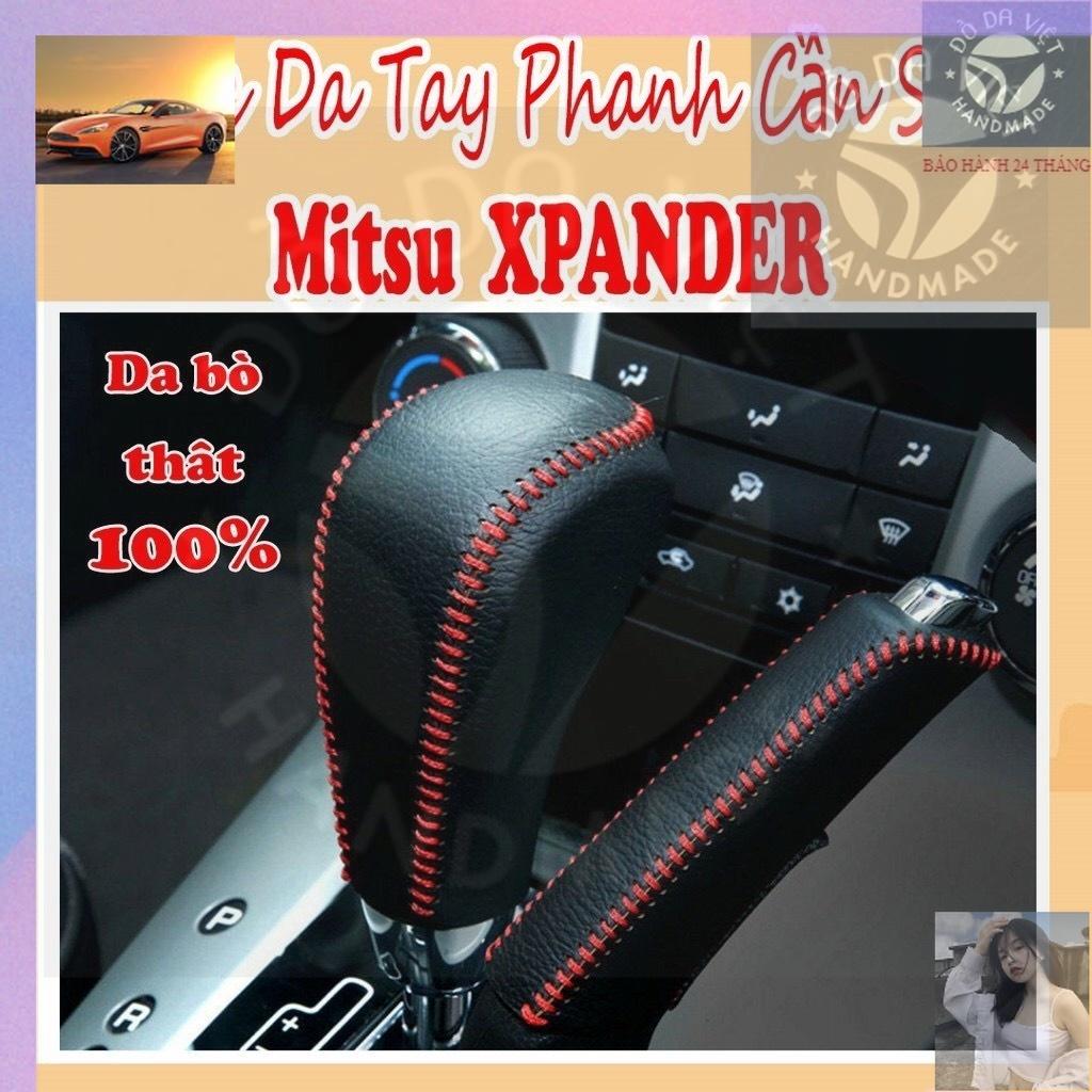 BỌC CẦN SỐ, PHANH TAY   MITSU XPANDER AT, DA BÒ THẬT, BẢO HÀNH 2 NĂM