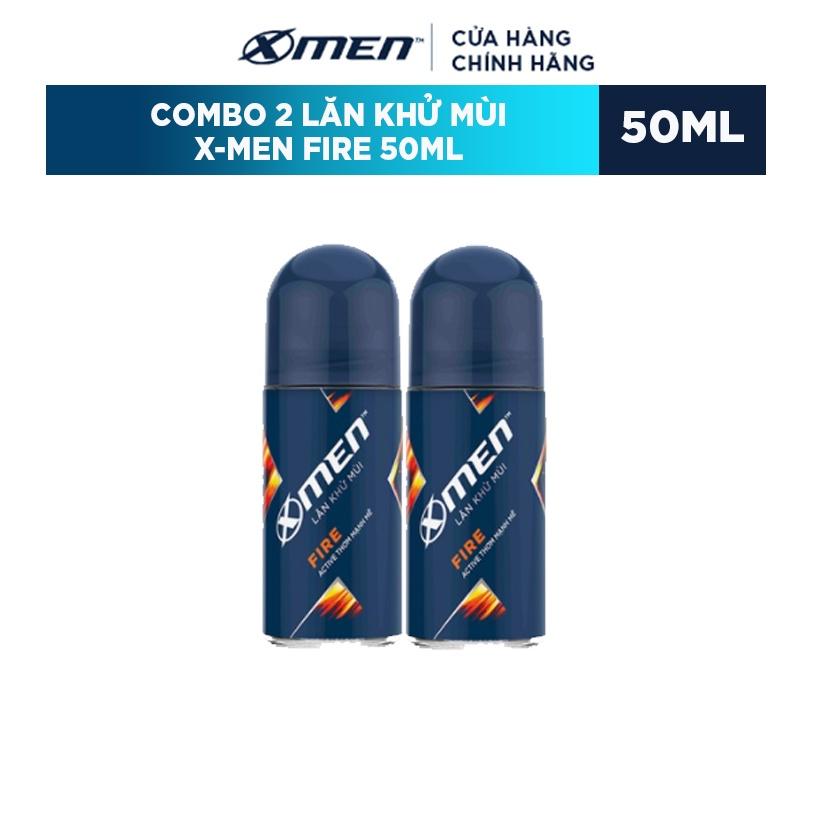 Combo Lăn khử mùi X-men Fire 50ml