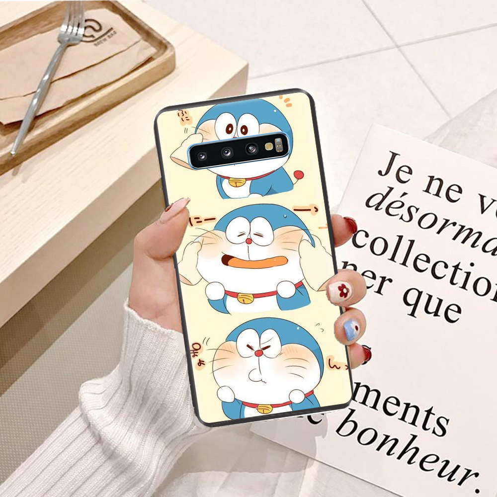 Ốp lưng điện thoại Samsung Galaxy S10 viền silicon dẻo TPU  hình Doremon Làm Duyên - Hàng chính hãng