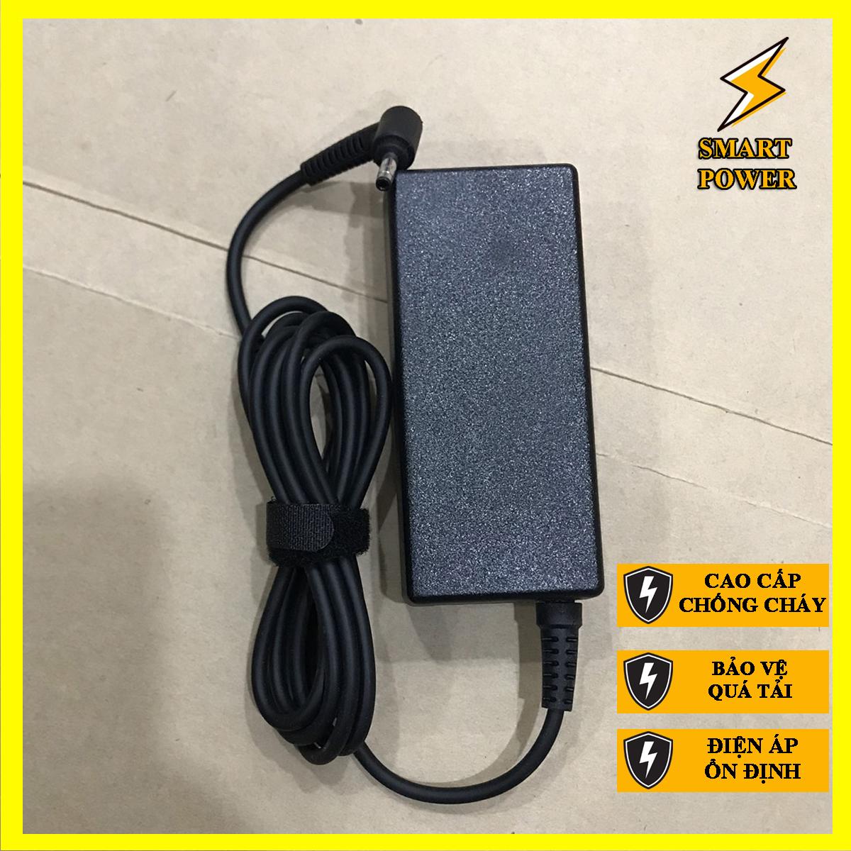 Sạc dành cho laptop Dell 19.5V - 3.34A - 65W chân khấc - Sạc Zin - Hàng Chính Hãng