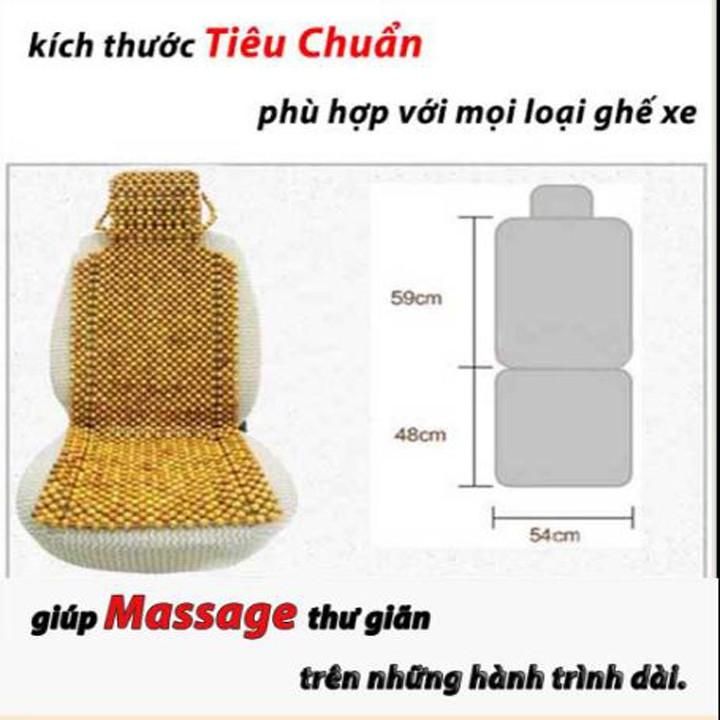 Lót ghế hạt gỗ thông cao cấp cho ghế ô tô - ghế văn phòng