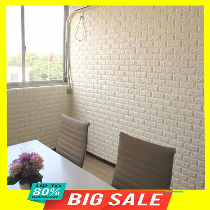 Xốp Dán Tường 3D Giả Gạch 70x77 cm Nhiều Màu Tiện Lợi Cách Âm, Chống Nóng, Chống Ẩm Mốc