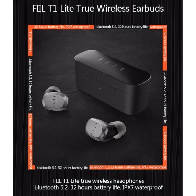 Tai nghe True Wireless FIIL T1 Lite - Hàng Chính Hãng | Bluetooth 5.2, Chống nước IPX7