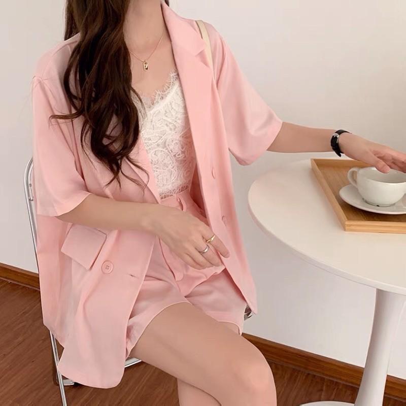 SET VEST BLAZER PASTEL MÙA HÈ 2021