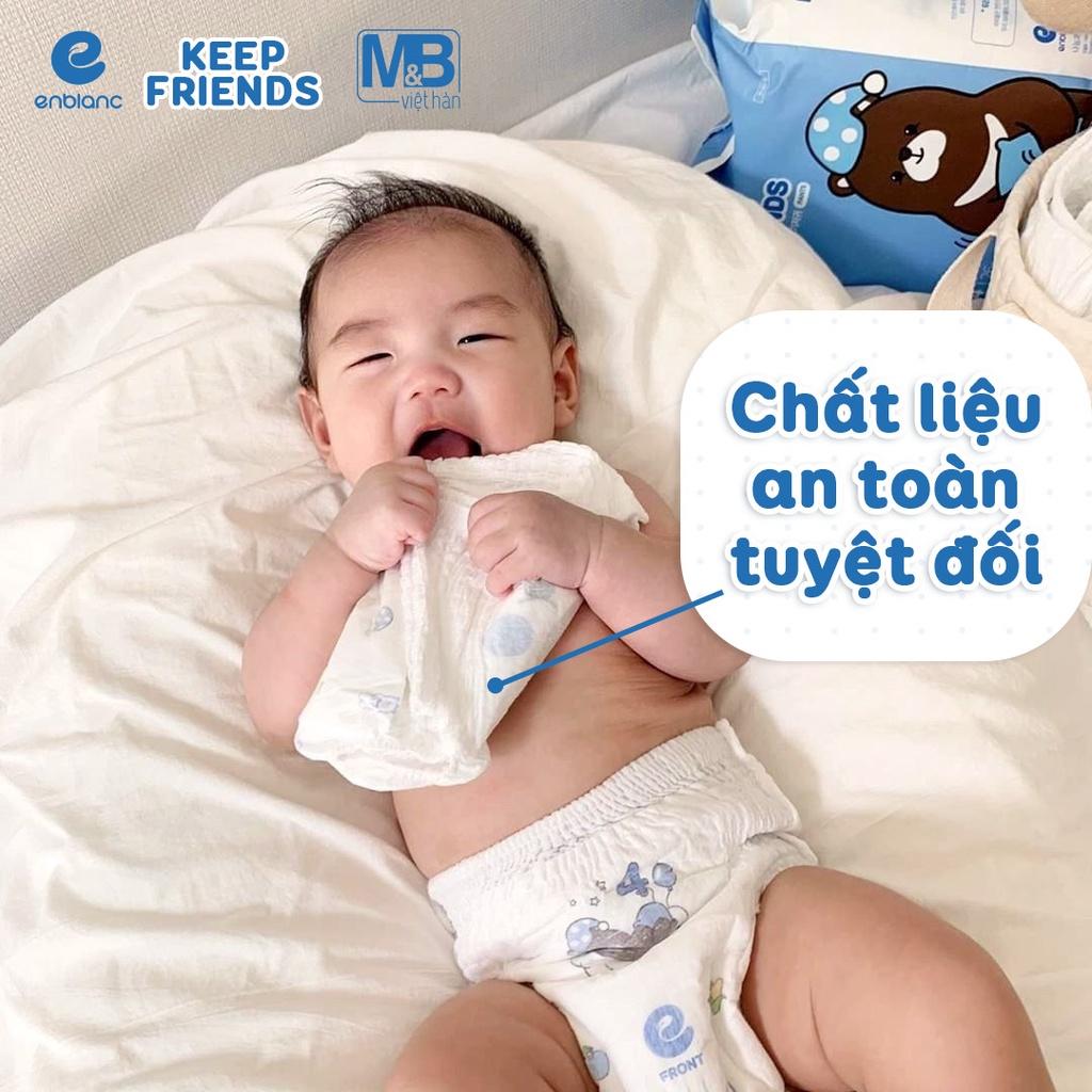 Combo 3 Bịch Tã Bỉm Quần Cao Cấp Hàn Quốc ENBLANC KEEP FRIENDS Siêu Khô Thoáng, Thấm Hút Nhanh Cho Bé Trai Size L (7-12kg) 26 Miếng