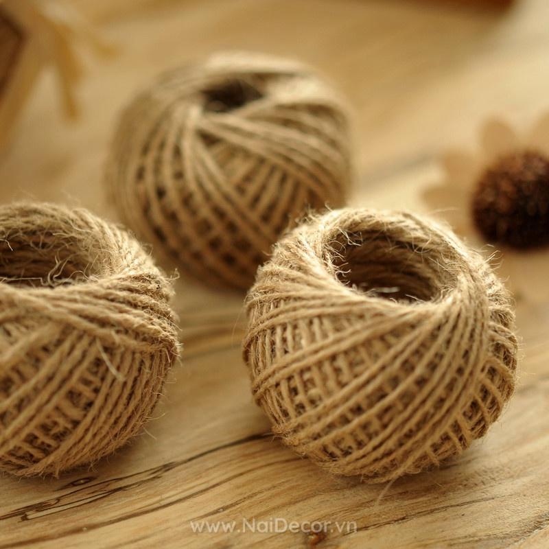 Cuộn 30m dây thừng 2mm trang trí nhà cửa, trang trí tiệc vintage, làm phụ kiện handmade,Dây làm đồ thủ công